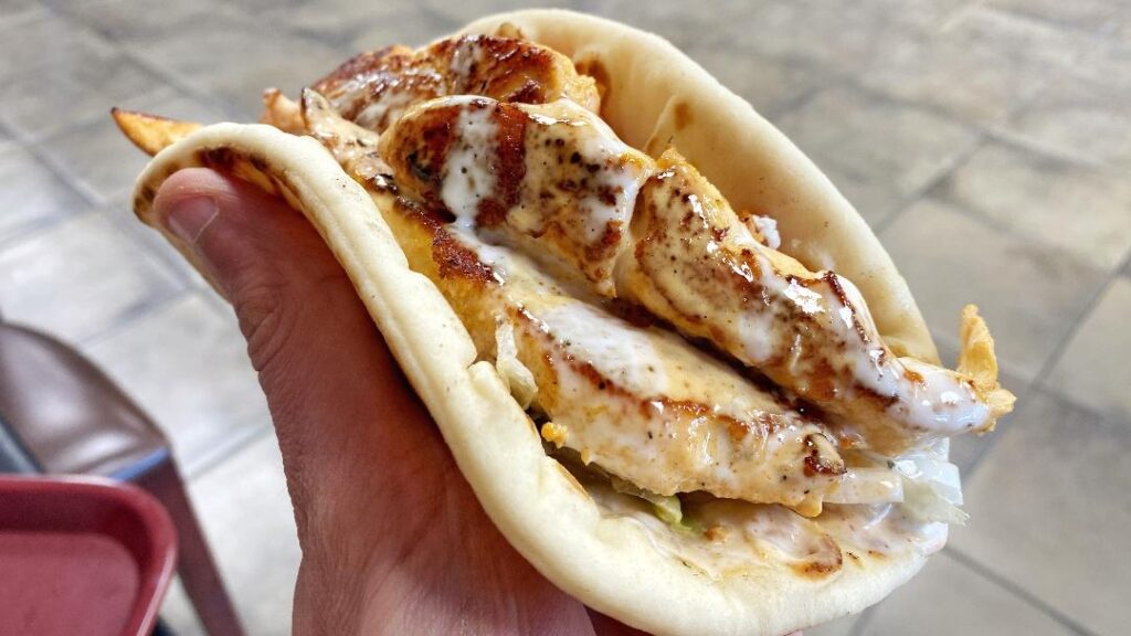 GYRO KING signature dishes Lamb over Rice Platter
Chicken Gyro
King’s Special Sauce